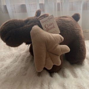 Stuffed animal mosse piggy bank!